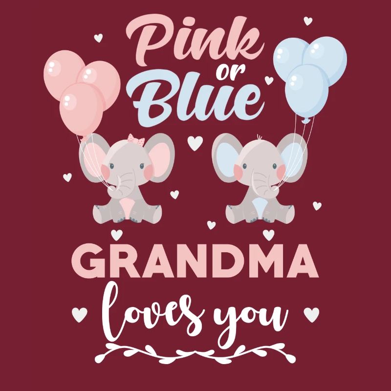 Rosa oder blauer Oma Elefant