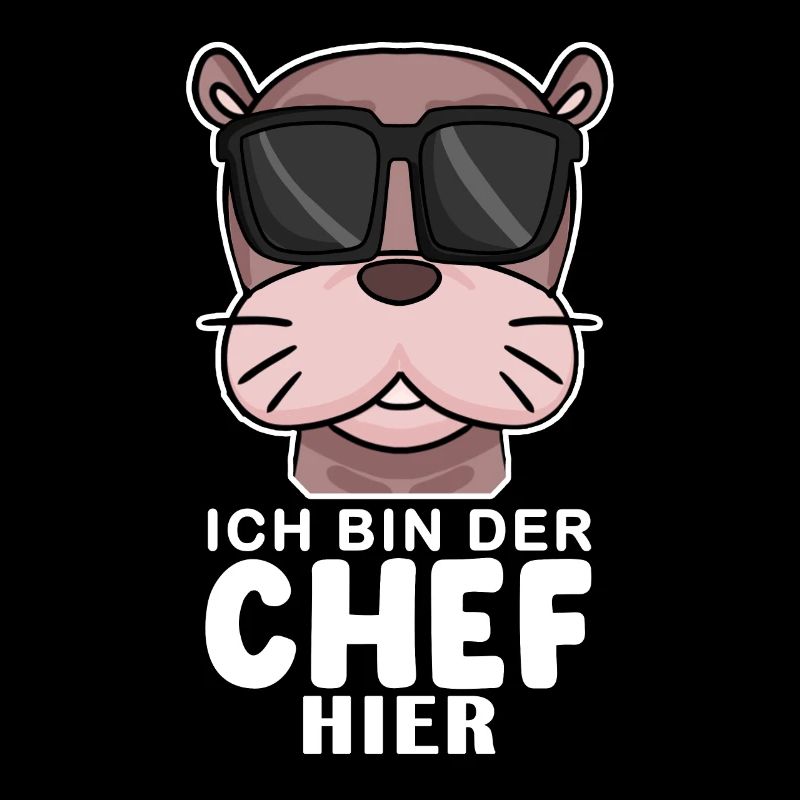 Chef Spruch mit Seelöwe Motiv