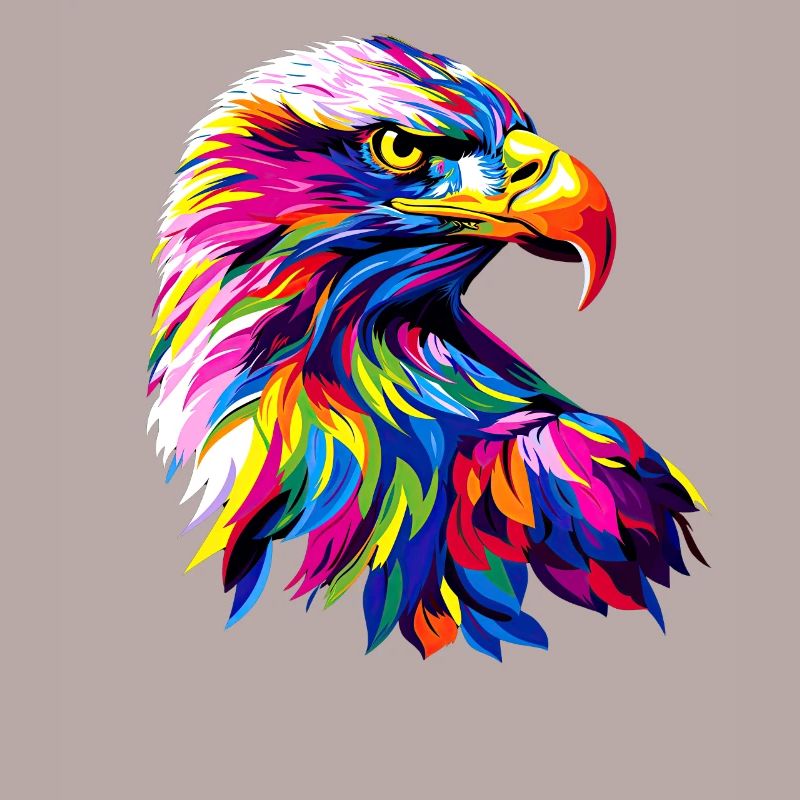 Eagle Pop Art Bright Colors Golden Eagle White-tailed Eagle