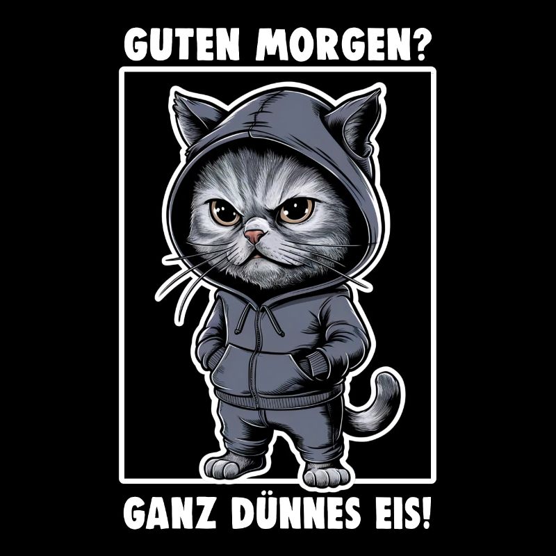 Chat agacé Drôle de chat Design Dire
