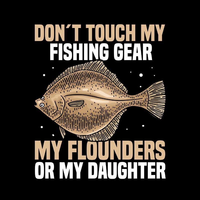 Fishing or angling flounder