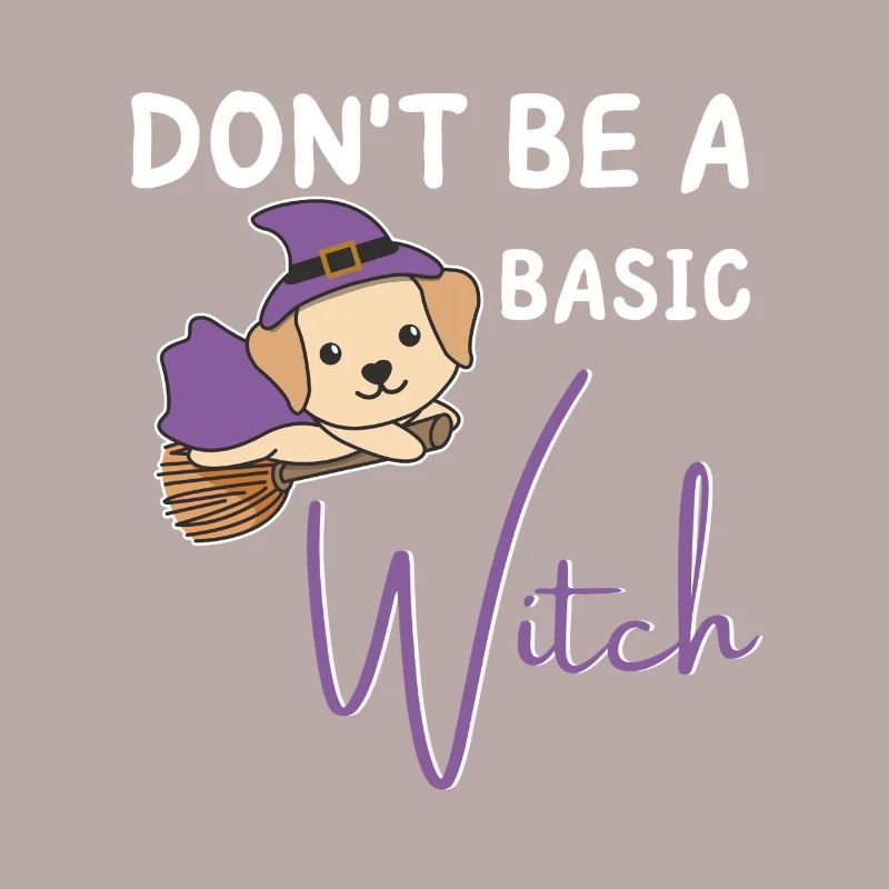 Labrador Halloween Hexen don't be a basic witch