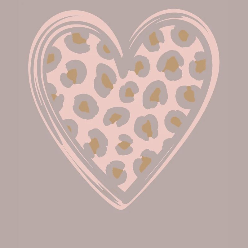 Leopard Pattern Heart Design