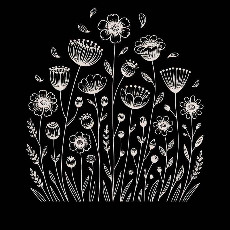 Playful floral pattern