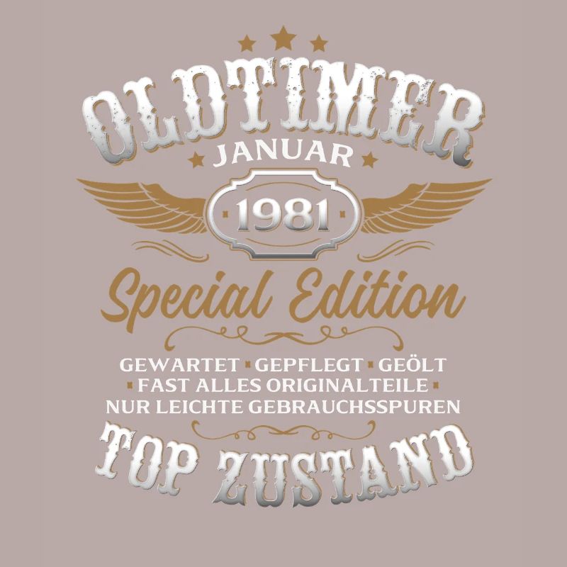 45. Geburtstag Geschenk Oldtimer Januar 1981