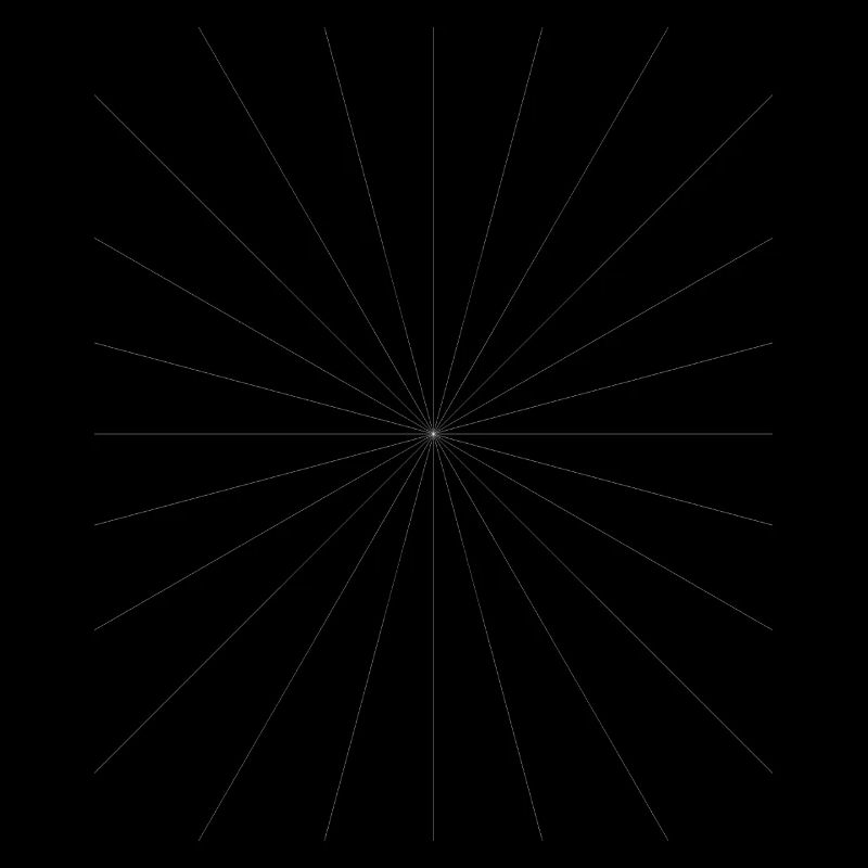 Conception du contraste des étoiles radiantes