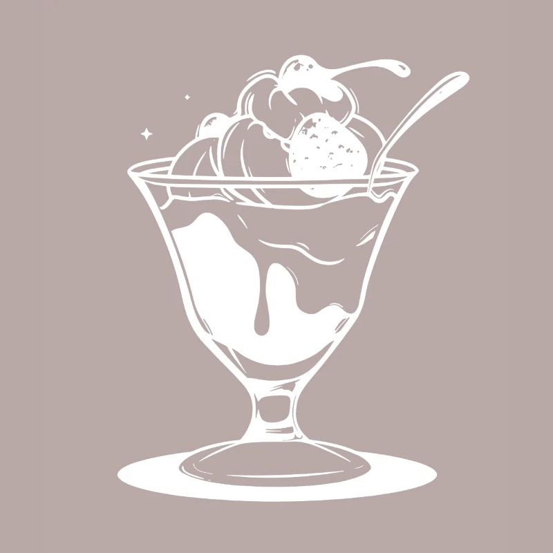 Eiscreme Eisbecher