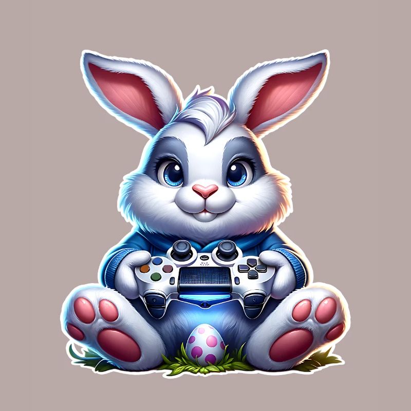 Easter Bunny Gaming Gamer