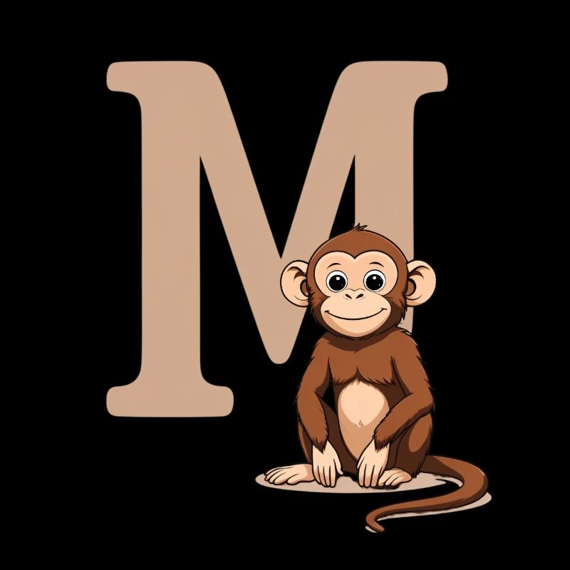 MonkeyM Design mit Großbuchstabe M