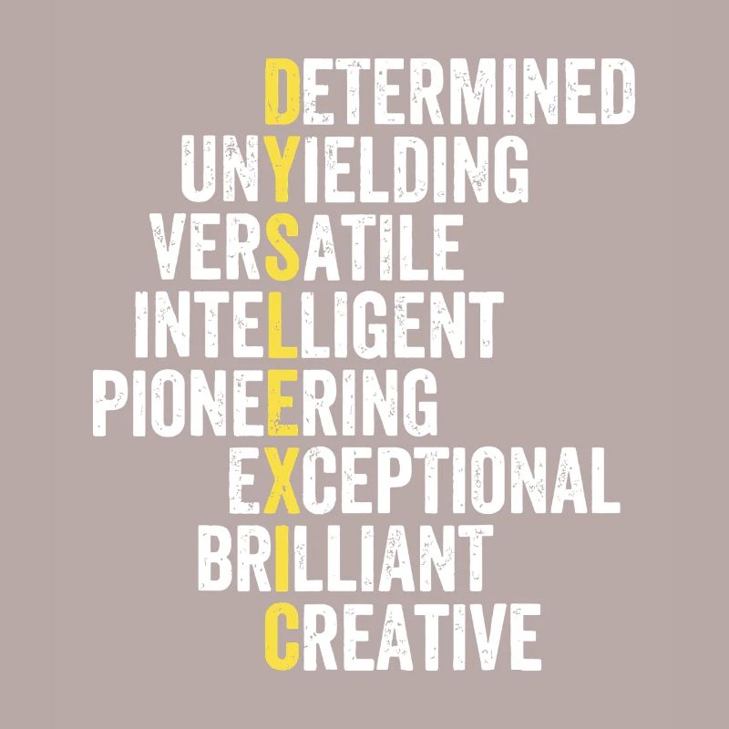 Yellow Accent Adjective Stack