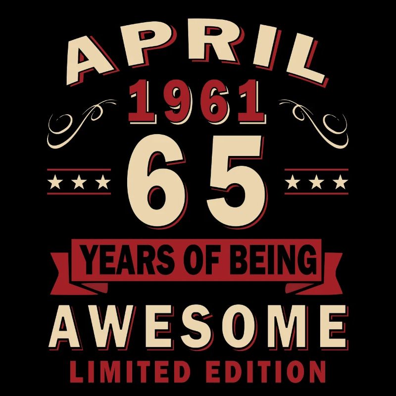 65. Geburtstag Geschenk Mann Oldtimer April 1961