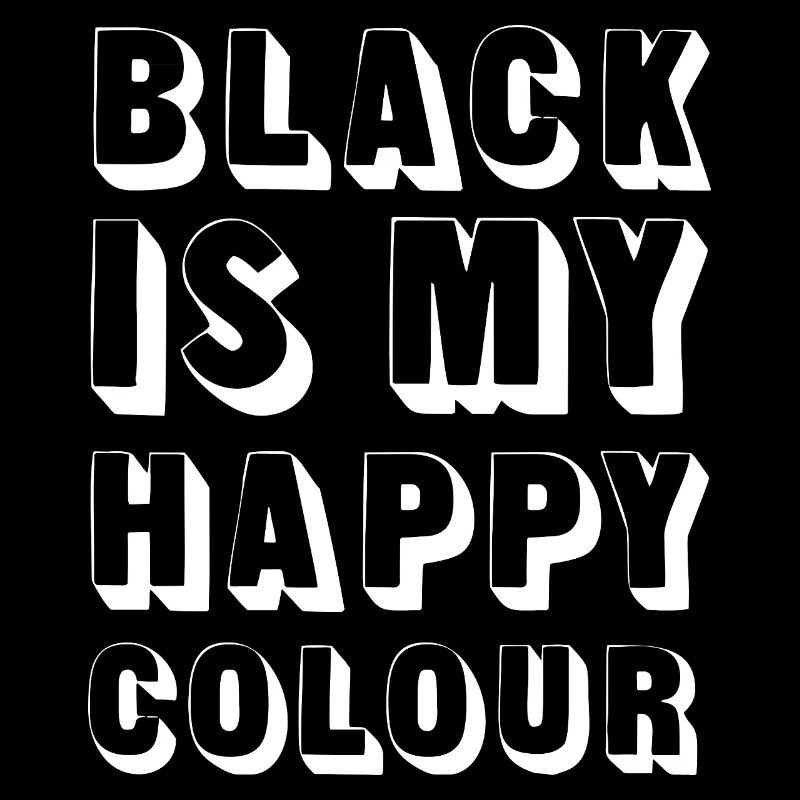 Le noir est ma couleur joyeuse