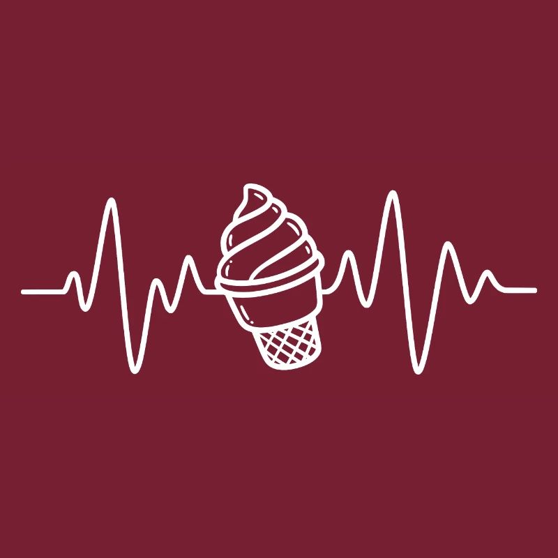 Softeis Eis Creme Herzschlag