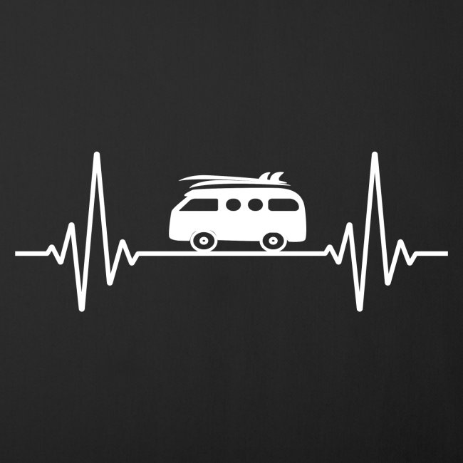 Herzschlag Camping & witziger EKG Frequenz Camper