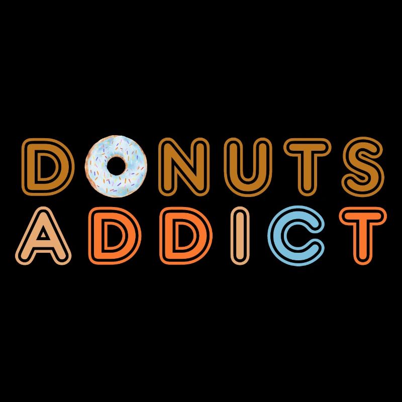 Donuts süchtig eisblau
