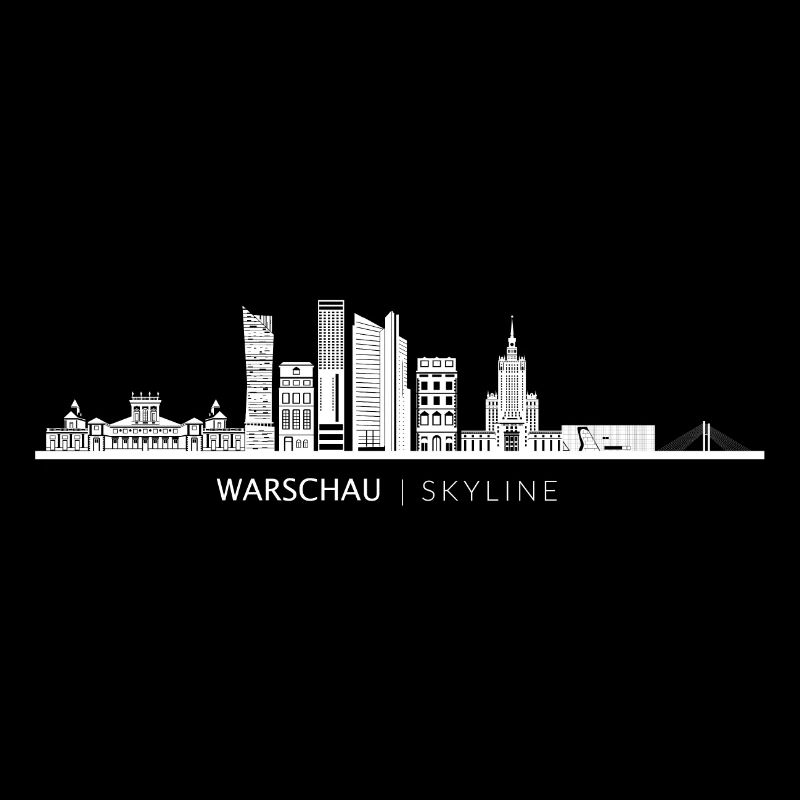 Cadeau de skyline de monuments de Varsovie