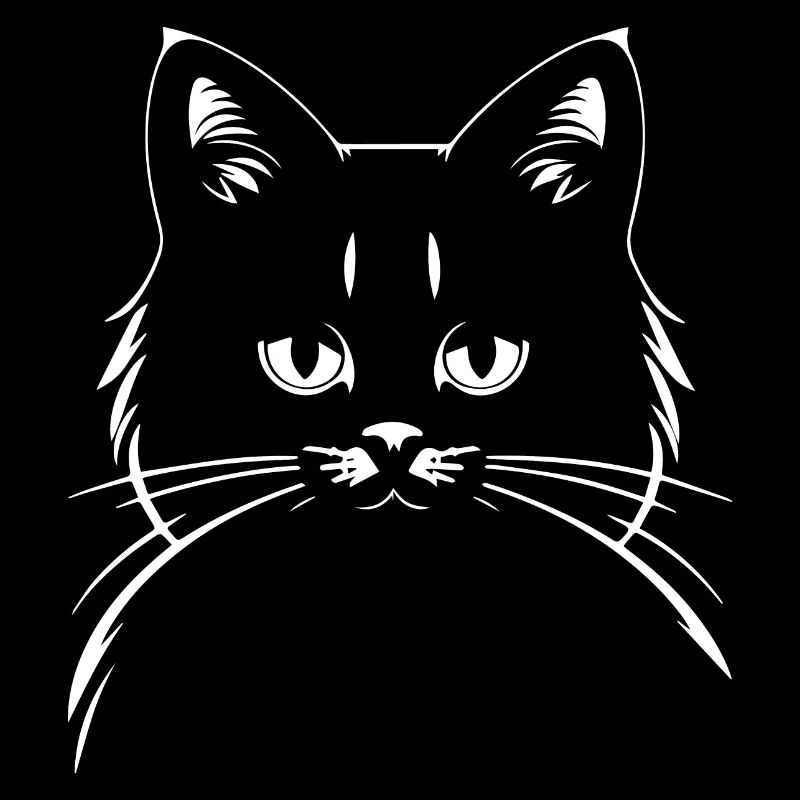 Drôle Chat Silhouette Effronté Fun Chats