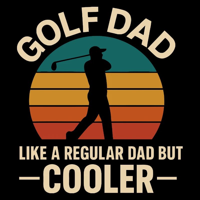 Golf Dad Rétro Coucher de soleil Design