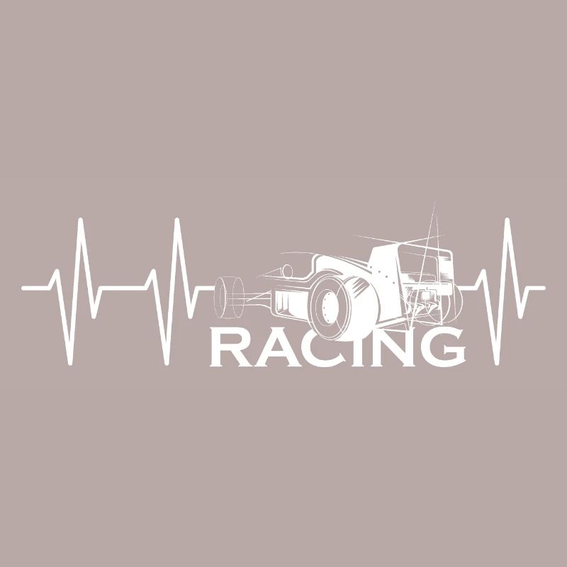 Pulse Formula Sketch Heartbeat Course de voitures de course