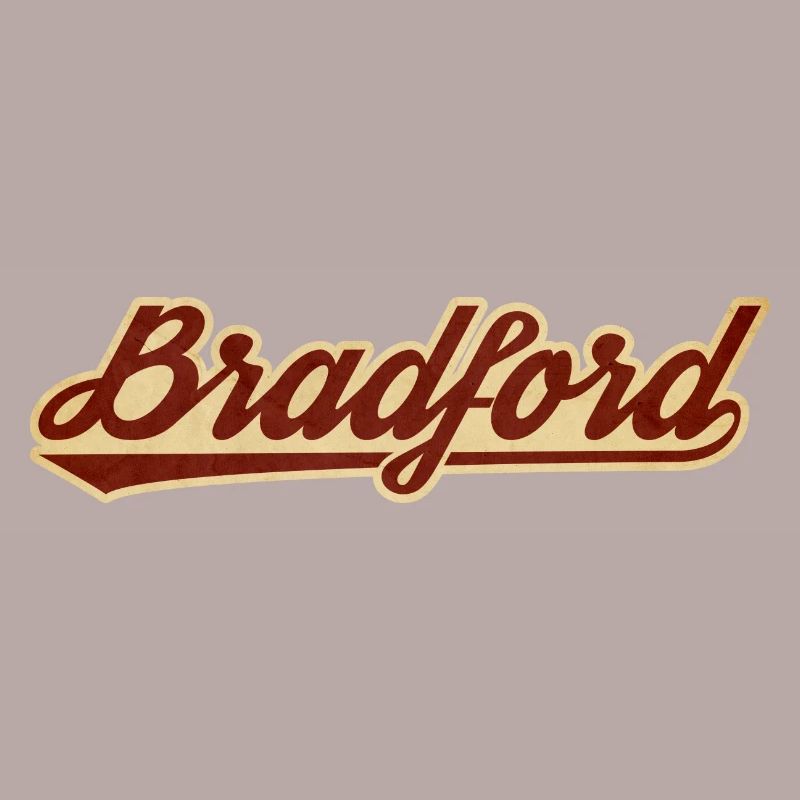 Bradford Vintage Script Logo