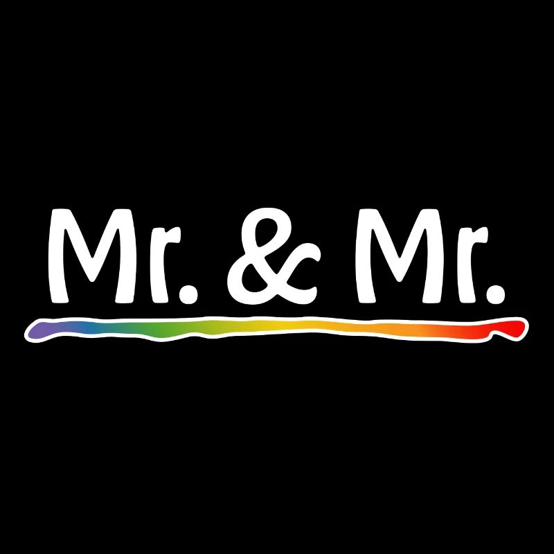 Regenbogen Mr and Mr schwule Hochzeit