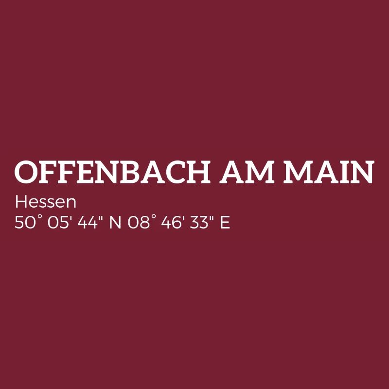 Offenbach am Main Hesse coordinates