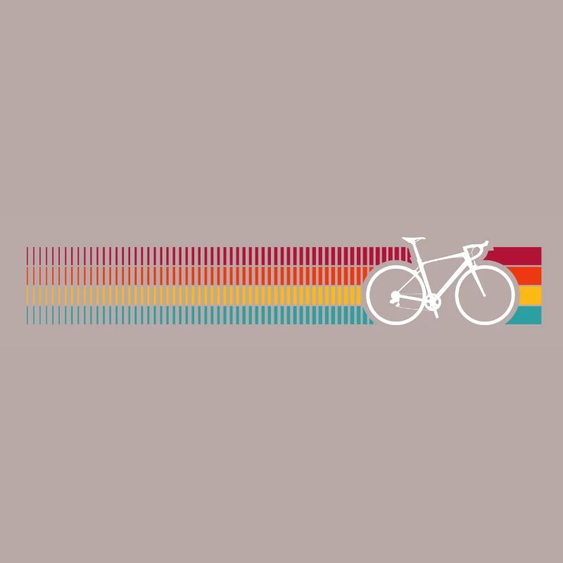 Vibrant Rainbow Bicycle Pattern