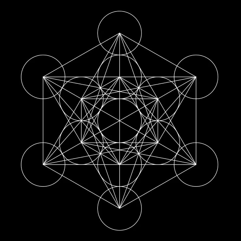Metatron's Cube White
