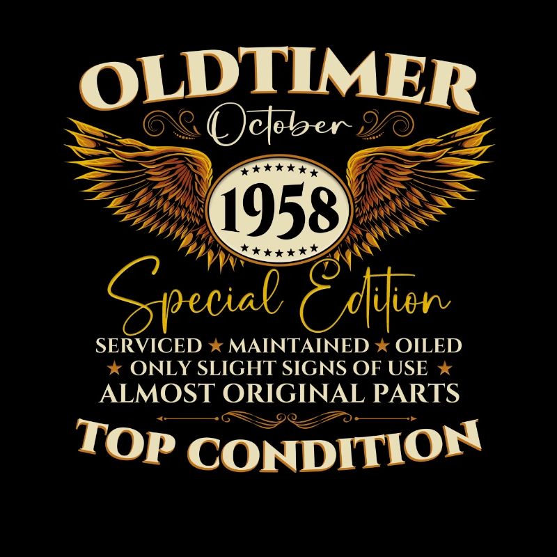 Oldtimer Octobre 1958 cadeau de 64e anniversaire