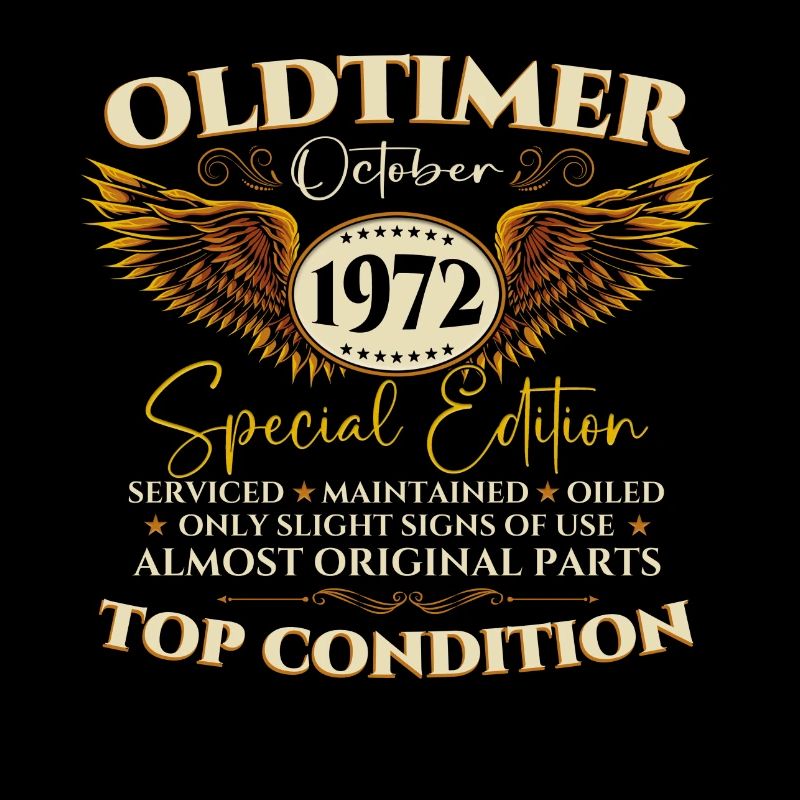 Oldtimer Octobre 1972 cadeau de 50e anniversaire