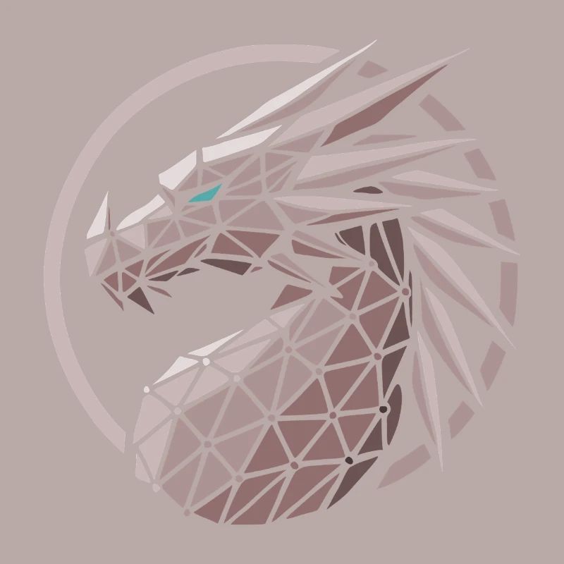 Polygons Dragon Head