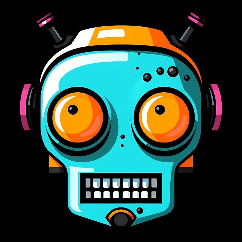 Cute Halloween Robot