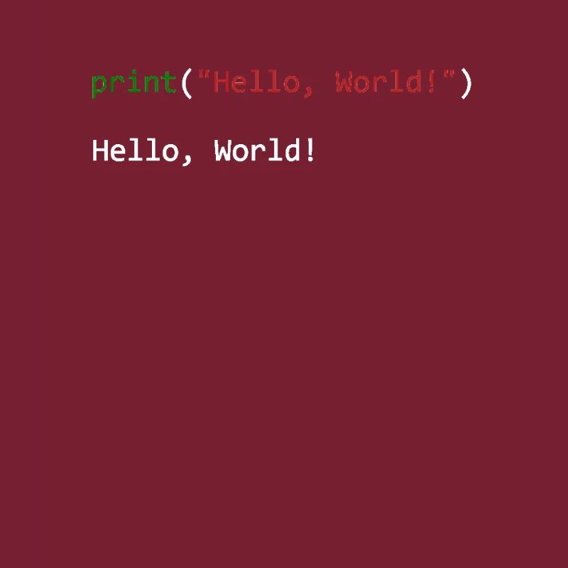 Hello World lustiges Geschenk Python Programmierer