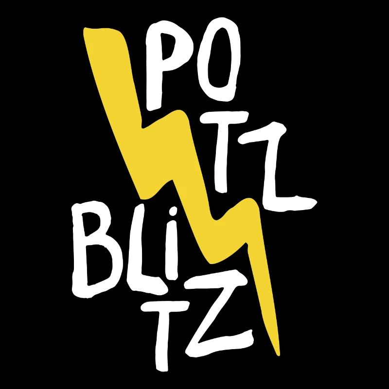 Potzblitz, lustiges süßes Design
