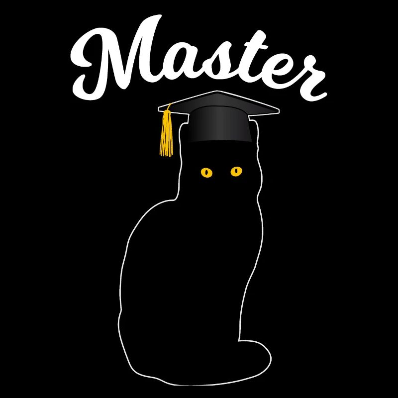 Master Studium Katze Lustiges Abschluss Geschenk