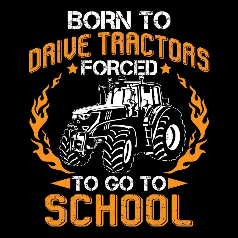 Né pour conduire des tracteurs forcés d'aller à l'école