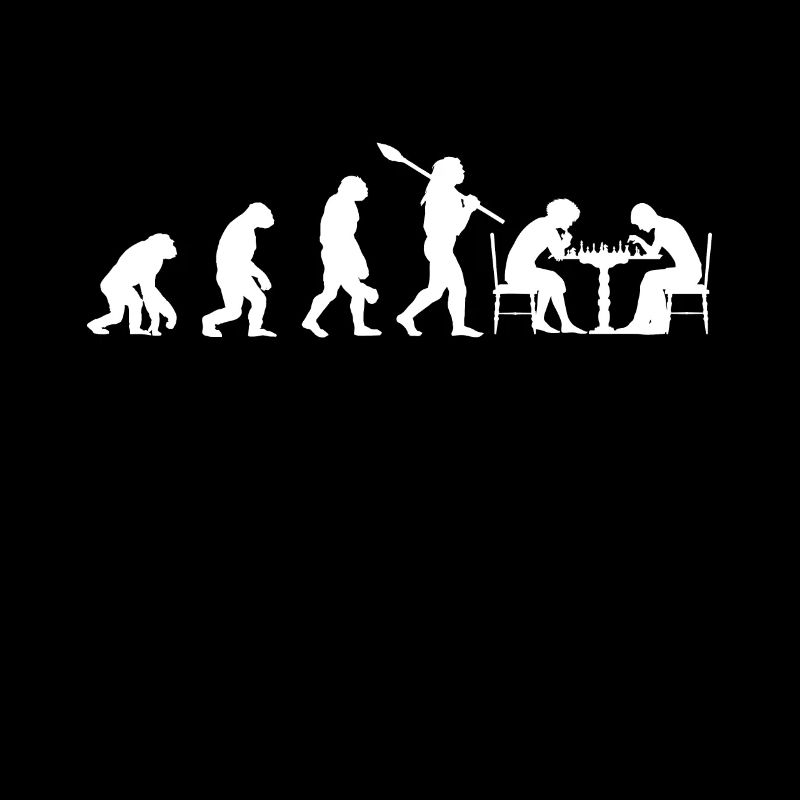 Schach Meister König Dame Evolution