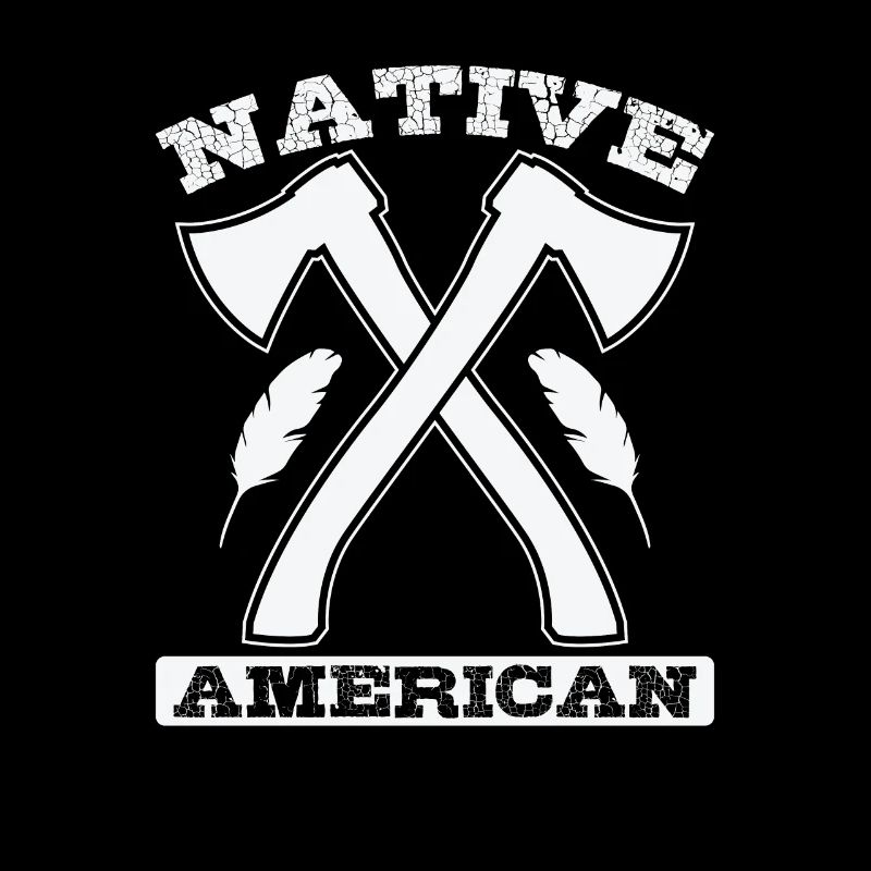 Indianer Native American Axt und Federn