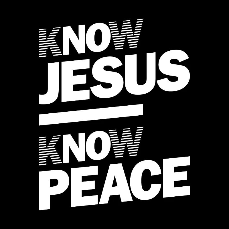 Know Jesus Know Peace | Christian Design