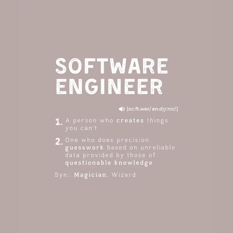 Lustige Software Engineer Definition Computer Dev