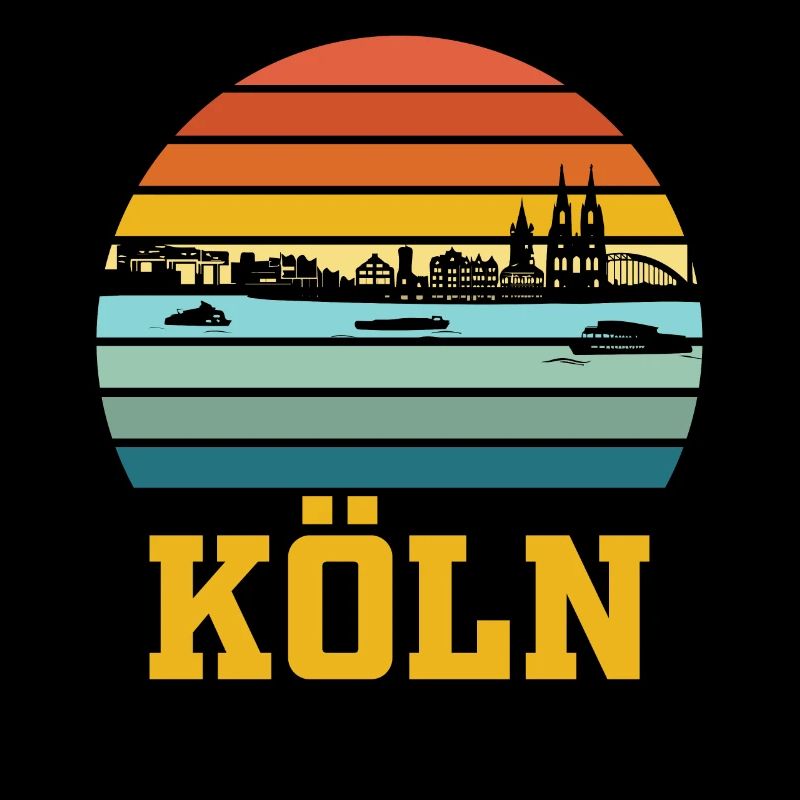Köln | Kölner Retro Skyline