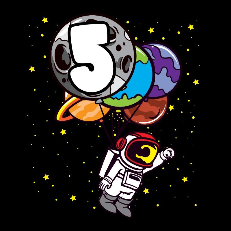 5 anniversaire astronaute 5 ans planètes spatiales