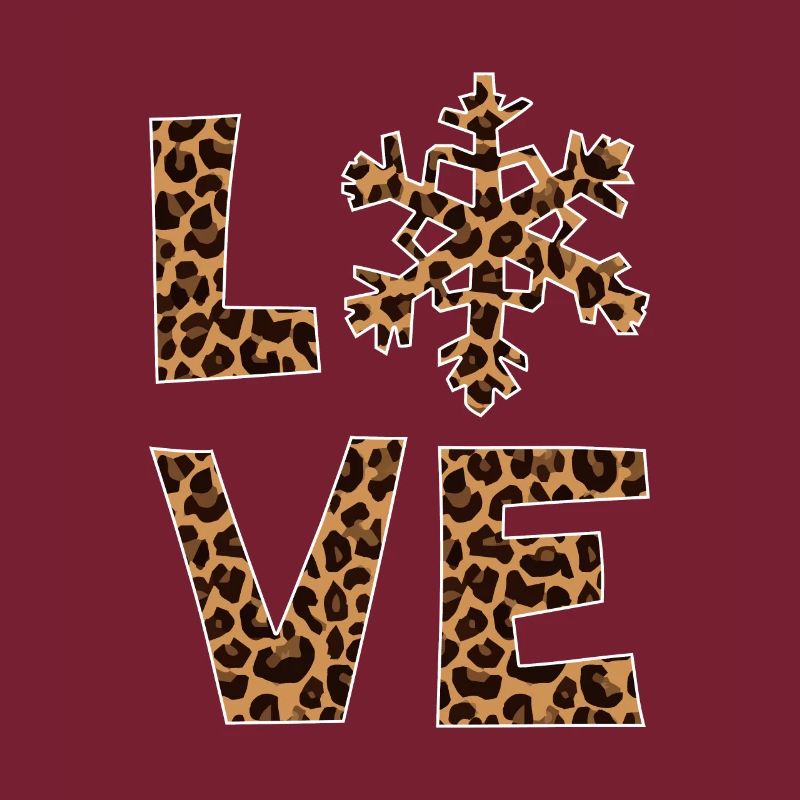 Leopard Pattern Love Snow