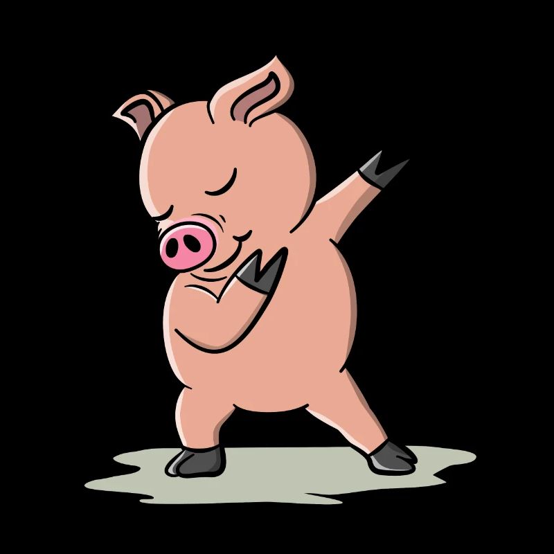 Dabbing Schwein