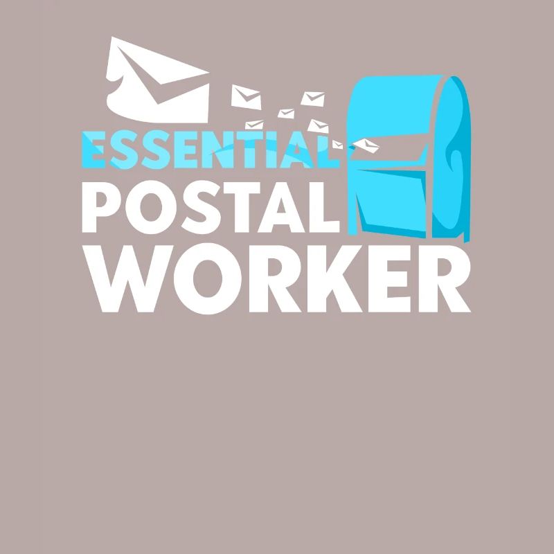 System-relevant postman Postman Delivery man
