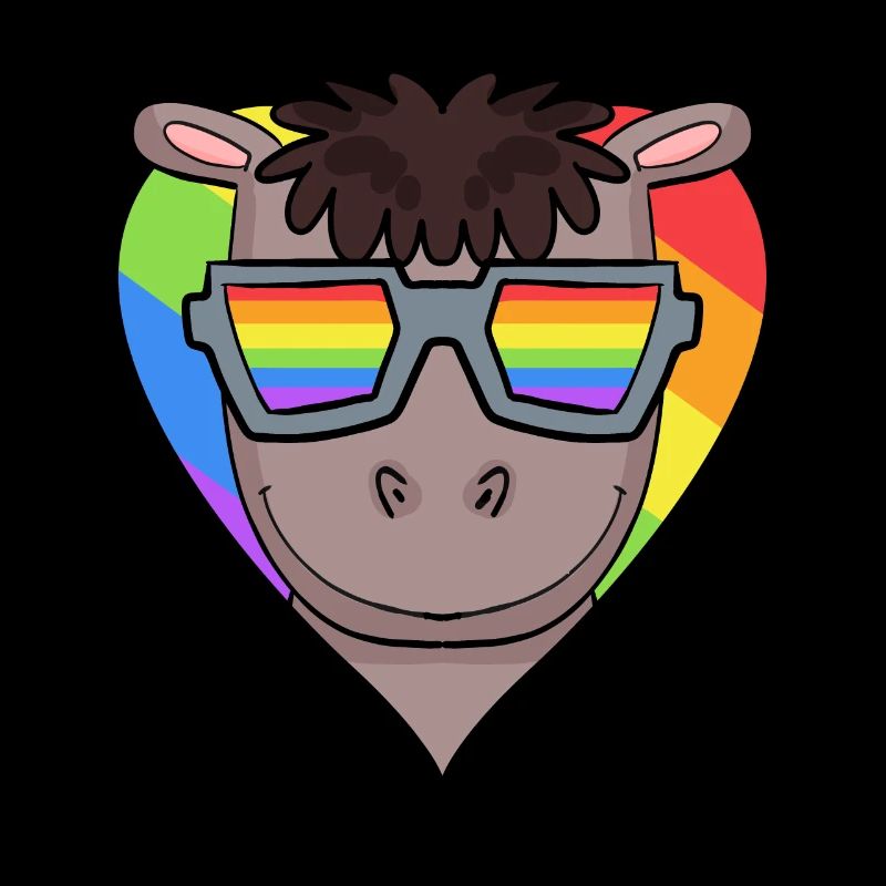 LGBT Tier Pferd Regenbogen
