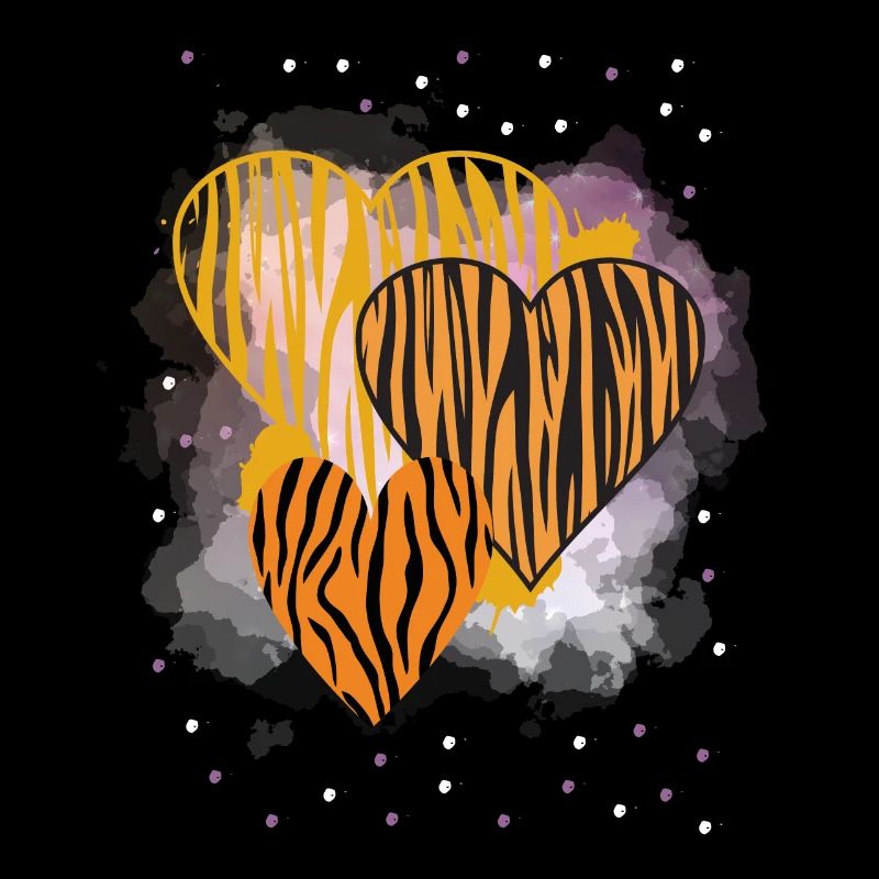 Wildkatzen Herzdesign