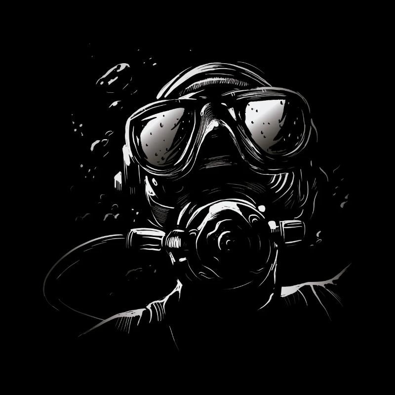 Scuba Diving Modern Deep Sea Diver