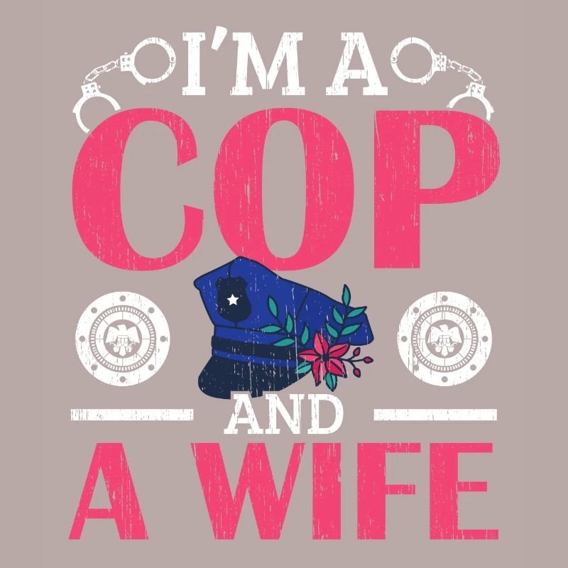 Ich bin ein Polizist und eine Ehefrau Polizei Poli