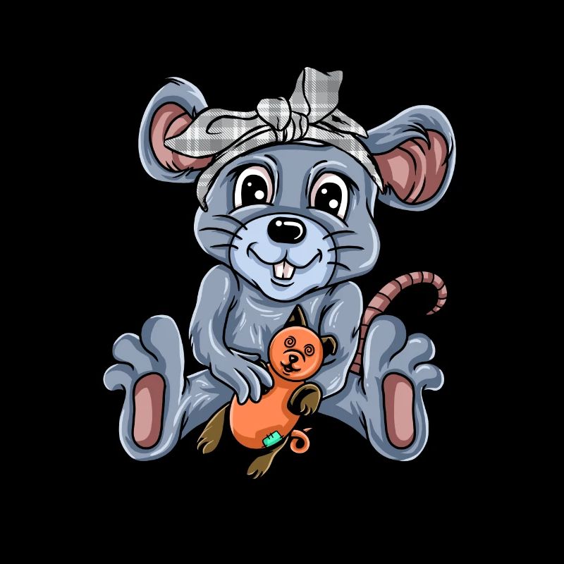 Maus Mäuschen Geschenk Ratte Nager Mouse Lausemaus